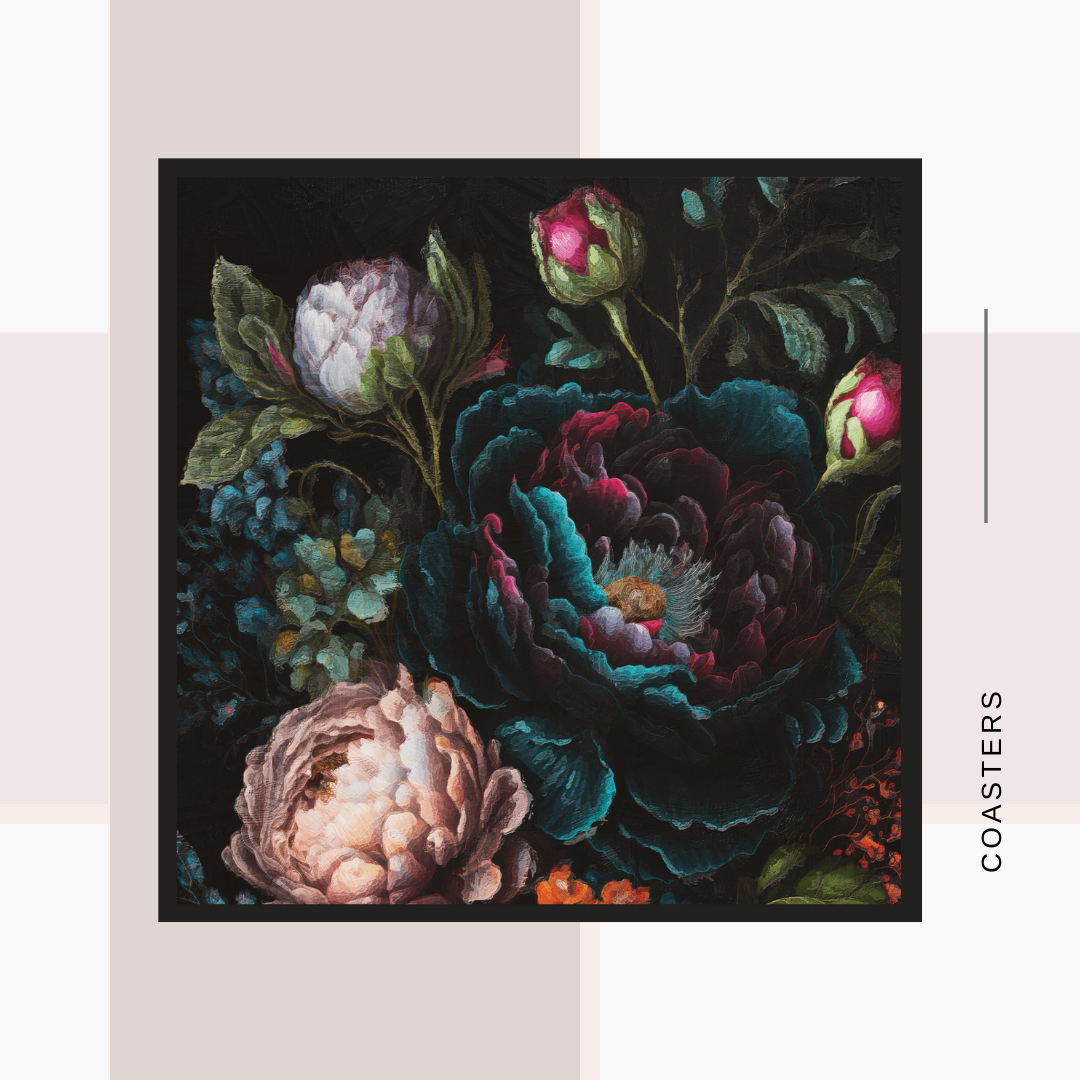 Embrace the Elegance of Moody Nature Coasters